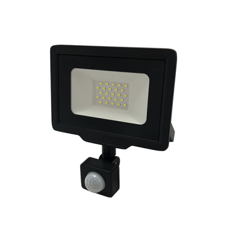 Black Friday - Reduceri Proiector LED 20w negru, cu senzor, exterior, slim, dall line Promotie - Ledel