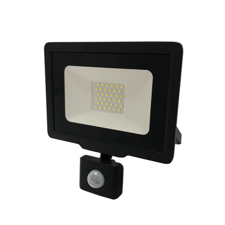 Black Friday - Reduceri Proiector LED 30w negru, cu senzor, exterior, slim, dall line Promotie