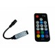 Black Friday - Reduceri Controler cu Telecomanda pentru Banda LED RGB 12V 72W 18 Butoane Mini RF Negru Promotie