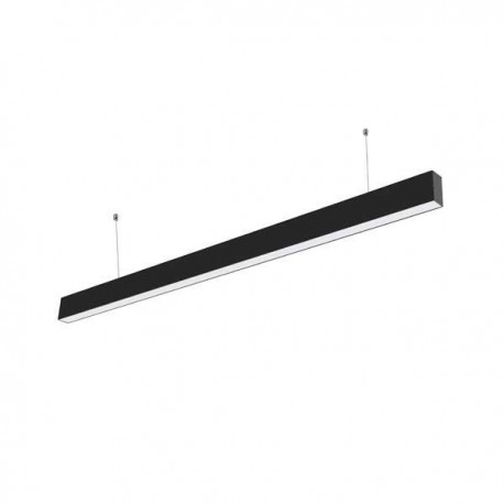 Black Friday - Lampa LED Liniara, suspendata, 40W, aluminiu, neagra, interconectabila Promotie