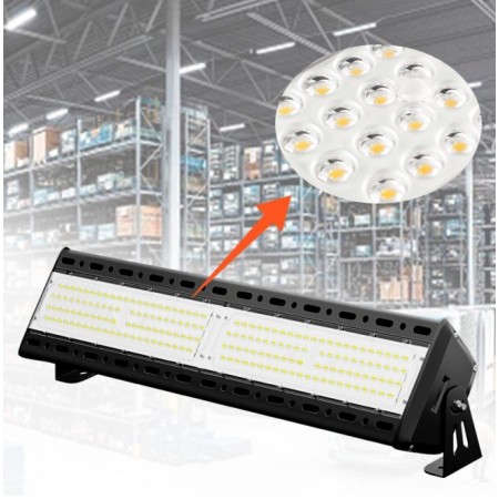Lampa LED Industriala Liniara, 100W , 15000lm, de tavan/perete, aluminiu, de exterior